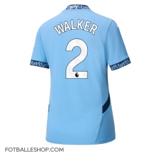 Manchester City Kyle Walker #2 Replika Hjemmedrakt Dame 2024-25 Kortermet