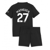 Manchester City Matheus Nunes #27 Replika Bortedrakt Barn 2025-26 Kortermet (+ bukser)