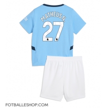 Manchester City Matheus Nunes #27 Replika Hjemmedrakt Barn 2024-25 Kortermet (+ bukser)