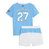 Manchester City Matheus Nunes #27 Replika Hjemmedrakt Barn 2025-26 Kortermet (+ bukser)