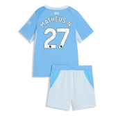 Manchester City Matheus Nunes #27 Replika Hjemmedrakt Barn 2026-27 Kortermet (+ bukser)
