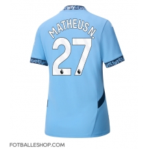 Manchester City Matheus Nunes #27 Replika Hjemmedrakt Dame 2024-25 Kortermet