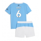 Manchester City Nathan Ake #6 Replika Hjemmedrakt Barn 2025-26 Kortermet (+ bukser)