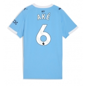Manchester City Nathan Ake #6 Replika Hjemmedrakt Dame 2025-26 Kortermet