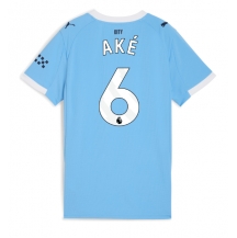 Manchester City Nathan Ake #6 Replika Hjemmedrakt Dame 2025-26 Kortermet