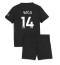 Manchester City Nico Gonzalez #14 Replika Bortedrakt Barn 2025-26 Kortermet (+ bukser)