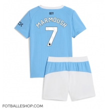 Manchester City Omar Marmoush #7 Replika Hjemmedrakt Barn 2025-26 Kortermet (+ bukser)