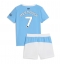 Manchester City Omar Marmoush #7 Replika Hjemmedrakt Barn 2025-26 Kortermet (+ bukser)