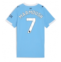 Manchester City Omar Marmoush #7 Replika Hjemmedrakt Dame 2025-26 Kortermet