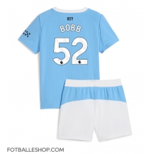 Manchester City Oscar Bobb #52 Replika Hjemmedrakt Barn 2025-26 Kortermet (+ bukser)