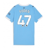 Manchester City Phil Foden #47 Replika Hjemmedrakt Dame 2025-26 Kortermet