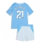 Manchester City Rayan Ait-Nouri #21 Replika Hjemmedrakt Barn 2026-27 Kortermet (+ bukser)