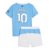 Manchester City Rayan Cherki #10 Replika Hjemmedrakt Barn 2025-26 Kortermet (+ bukser)