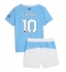 Manchester City Rayan Cherki #10 Replika Hjemmedrakt Barn 2025-26 Kortermet (+ bukser)