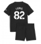 Manchester City Rico Lewis #82 Replika Bortedrakt Barn 2025-26 Kortermet (+ bukser)