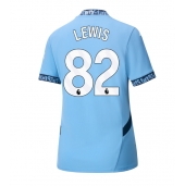 Manchester City Rico Lewis #82 Replika Hjemmedrakt Dame 2024-25 Kortermet