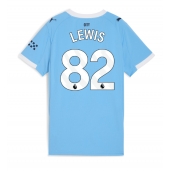 Manchester City Rico Lewis #82 Replika Hjemmedrakt Dame 2025-26 Kortermet