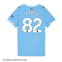 Manchester City Rico Lewis #82 Replika Hjemmedrakt Dame 2025-26 Kortermet