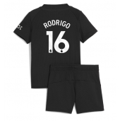 Manchester City Rodri Hernandez #16 Replika Bortedrakt Barn 2025-26 Kortermet (+ bukser)