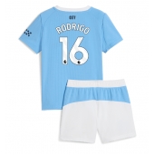 Manchester City Rodri Hernandez #16 Replika Hjemmedrakt Barn 2025-26 Kortermet (+ bukser)