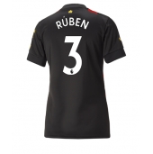 Manchester City Ruben Dias #3 Replika Bortedrakt Dame 2022-23 Kortermet