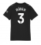 Manchester City Ruben Dias #3 Replika Bortedrakt Dame 2025-26 Kortermet