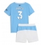 Manchester City Ruben Dias #3 Replika Hjemmedrakt Barn 2025-26 Kortermet (+ bukser)
