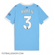 Manchester City Ruben Dias #3 Replika Hjemmedrakt Dame 2025-26 Kortermet