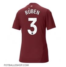 Manchester City Ruben Dias #3 Replika Tredjedrakt Dame 2024-25 Kortermet