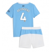 Manchester City Tijjani Reijnders #4 Replika Hjemmedrakt Barn 2025-26 Kortermet (+ bukser)