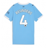 Manchester City Tijjani Reijnders #4 Replika Hjemmedrakt Dame 2025-26 Kortermet