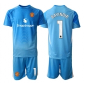 Manchester United Altay Bayindir #1 Keeper Replika Hjemmedrakt Barn 2025-26 Kortermet (+ bukser)