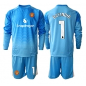 Manchester United Altay Bayindir #1 Keeper Replika Hjemmedrakt Barn 2025-26 Langermet (+ bukser)