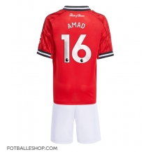 Manchester United Amad Diallo #16 Replika Hjemmedrakt Barn 2025-26 Kortermet (+ bukser)