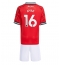 Manchester United Amad Diallo #16 Replika Hjemmedrakt Barn 2025-26 Kortermet (+ bukser)