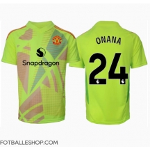 Manchester United Andre Onana #24 Keeper Replika Bortedrakt 2024-25 Kortermet
