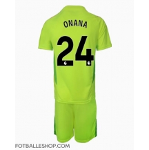 Manchester United Andre Onana #24 Keeper Replika Bortedrakt Barn 2024-25 Kortermet (+ bukser)