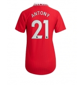 Manchester United Antony #21 Replika Hjemmedrakt Dame 2022-23 Kortermet