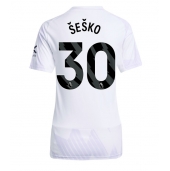Manchester United Benjamin Sesko #30 Replika Bortedrakt Dame 2025-26 Kortermet