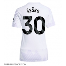 Manchester United Benjamin Sesko #30 Replika Bortedrakt Dame 2025-26 Kortermet