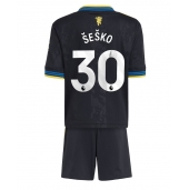 Manchester United Benjamin Sesko #30 Replika Tredjedrakt Barn 2025-26 Kortermet (+ bukser)