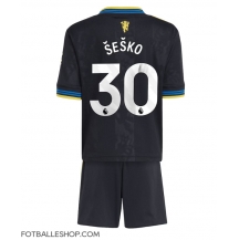 Manchester United Benjamin Sesko #30 Replika Tredjedrakt Barn 2025-26 Kortermet (+ bukser)