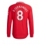 Manchester United Bruno Fernandes #8 Replika Hjemmedrakt 2022-23 Langermet