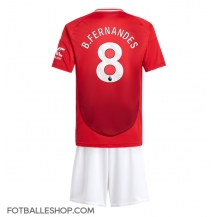 Manchester United Bruno Fernandes #8 Replika Hjemmedrakt Barn 2024-25 Kortermet (+ bukser)