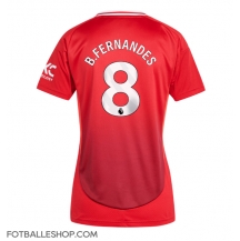 Manchester United Bruno Fernandes #8 Replika Hjemmedrakt Dame 2024-25 Kortermet