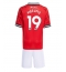 Manchester United Bryan Mbeumo #19 Replika Hjemmedrakt Barn 2025-26 Kortermet (+ bukser)