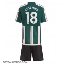 Manchester United Casemiro #18 Replika Bortedrakt Barn 2023-24 Kortermet (+ bukser)
