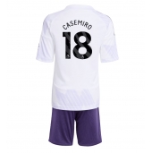 Manchester United Casemiro #18 Replika Bortedrakt Barn 2025-26 Kortermet (+ bukser)