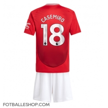 Manchester United Casemiro #18 Replika Hjemmedrakt Barn 2024-25 Kortermet (+ bukser)