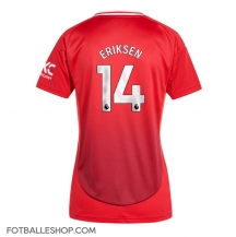 Manchester United Christian Eriksen #14 Replika Hjemmedrakt Dame 2024-25 Kortermet